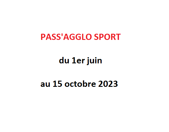 pass agglo sport